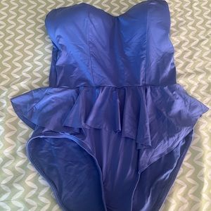 Badgley Mischka Peplum swimsuit